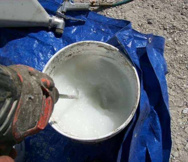 CLEAN UP Always clean the mixer after each mixing set up. Clean all trowels and hand tools as you go.