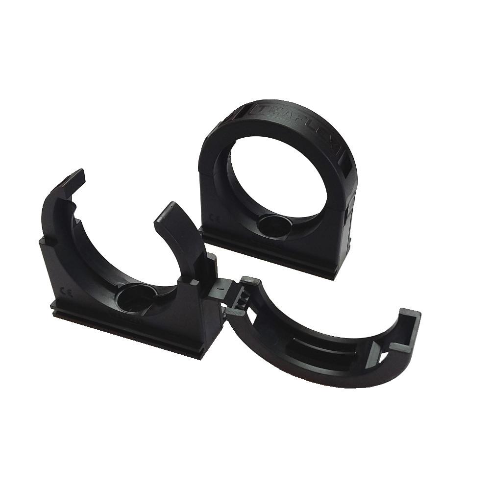 Order code: FL0 Teaflex ECO Nylon Tube Clamp SC Tube clamps made by Teaflex are manufactured from high-grade, specially formulated polyamides These polyamides are self-extinguishing, free of halogen,