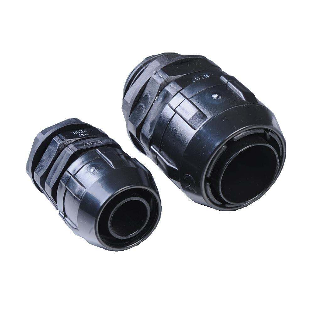 Order code: FL52 Teaflex GL PVC Straight Fittings For use with 'GL' and 'GP' PVC flexible conduit These fittings can be used as revolving male or female By pushing the thread part down against the