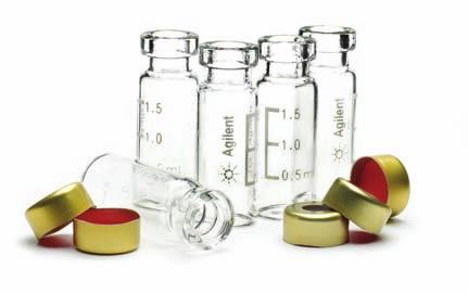 2 ml vials Screw top vial, wide opening, clear 100/pk 5182-0714 Screw top vial, polypropylene, with 0.