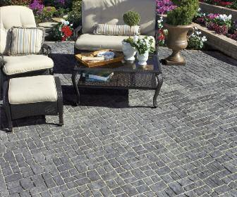 Custom Paver Collection Multi-Cobble Paver 50mm Designed for pedestrian projects, the elegant Multi-Cobble Paver creates the look of hand laid cobbled pavement.