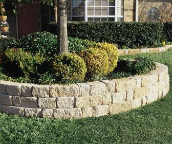 Stock Retaining Wall Collection Anchor Meadow Stone Retaining Wall System Medium & Small The beautiful rough hewn texture of Meadow Stone delivers the look and feel of natural stone.