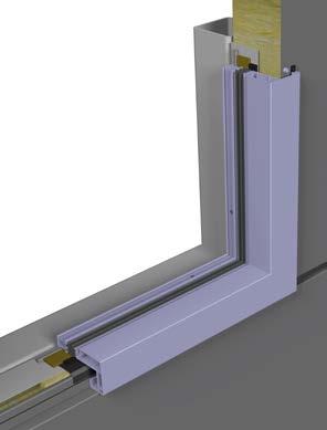 Type. - At Lower Joint with Covered Side Edges Combination: B - Aluminium frame + fixed glazing Fig. 6.