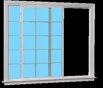 viewing area + Sweep lock provides a weather-tight seal and added security + Integral finger-pulls make it easy to open and close window + 1-3 /8" nailing-fin setback + Low-E Glass for