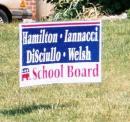 as defined by : The type of message contained in the sign ZONING Political Sign - A temporary sign relating to the election of a person to