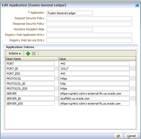Figure 3: Fusion Application Definitions The combination of the new Fusion integration types and the application definition allows Oracle Hyperion Financial Close Management to include end user