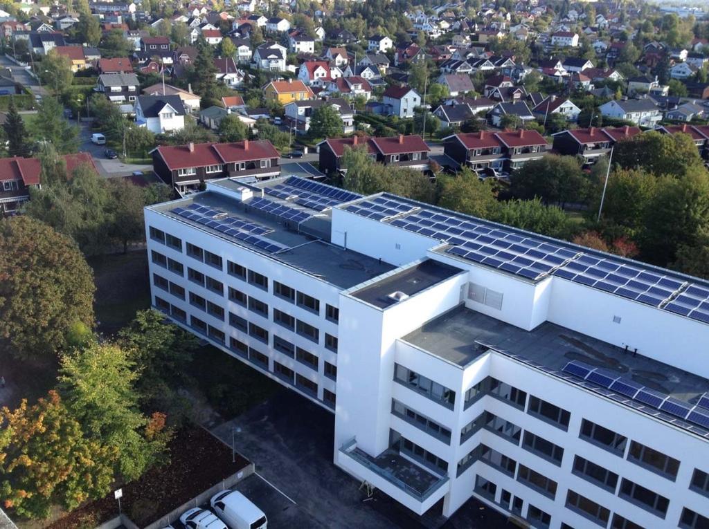 Figure 11.10: Økern nursing home has been refurbished with the target to cut energy consumption by 70 %. At least 10 % of the energy consumption shall be covered by solar panels.