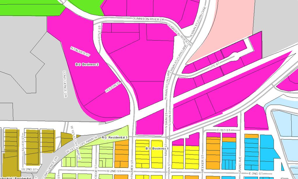 Zoning Map Subject property is zoned Business 2 (B-2) in the