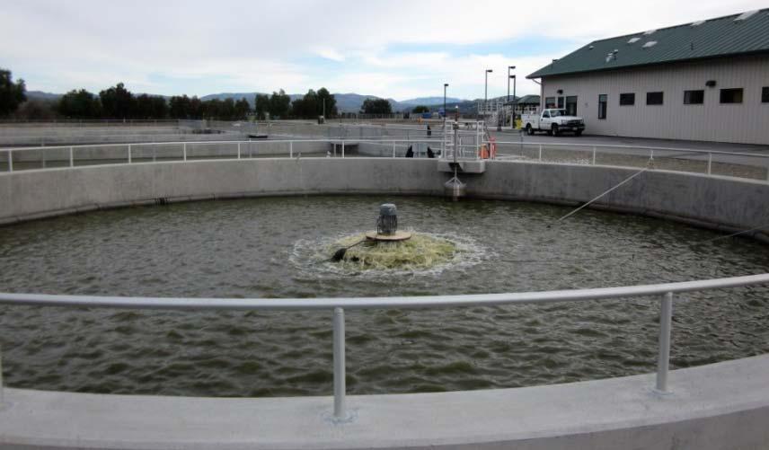 In 2013, the two original plants were replaced by a single, new 0.35 mgd wastewater treatment plant, shown in Figure 2-10. Figure 2-10. SSCWD Ridgemark Wastewater Treatment Plant 2.3.3 Cielo Vista Estates Wastewater Treatment Plant Cielo Vista Estates established as San Benito County Service Area No.