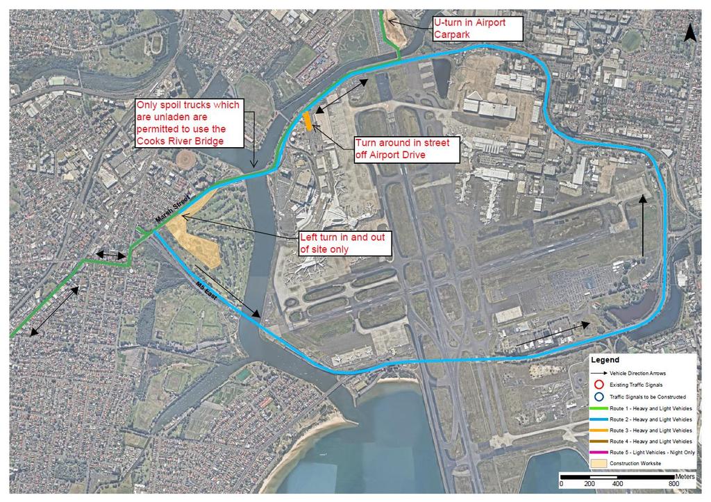 Figure B6: Arncliffe (C7) WESTCONNEX HAS DISCUSSED WITH THE AIRPORT REGARDING THE USE OF THE ABOVE ROADS AND CAPARK FOR THE PURPOSE OF VEHICLE ACCESS ACCESS AND EGRESS TO