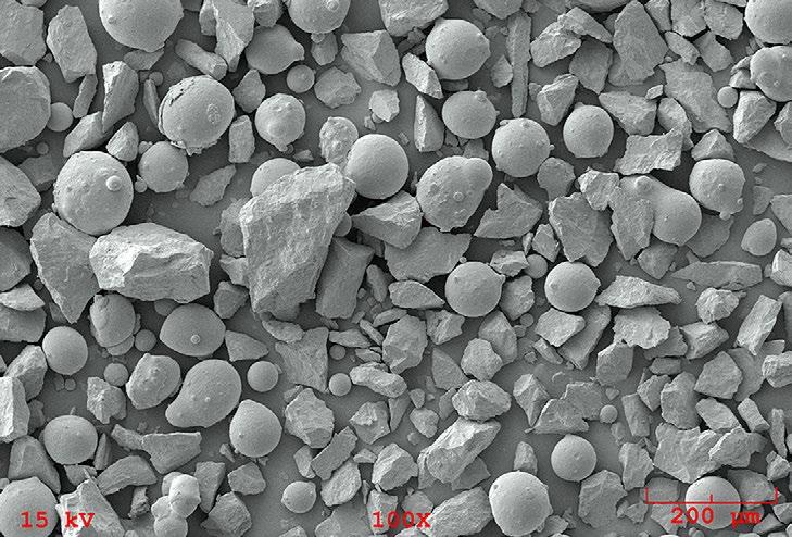 cobalt or nickel matrix. Coatings of these materials are resistant to abrasive grains, hard surfaces, fretting and particle erosion.