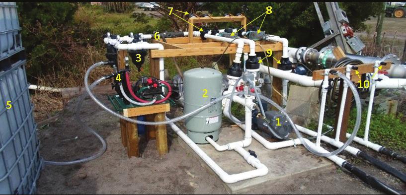 With this configuration, the existing well and pump worked as they did before with a negligible disruption in flow caused by the introduction of the 2 drop pipe.