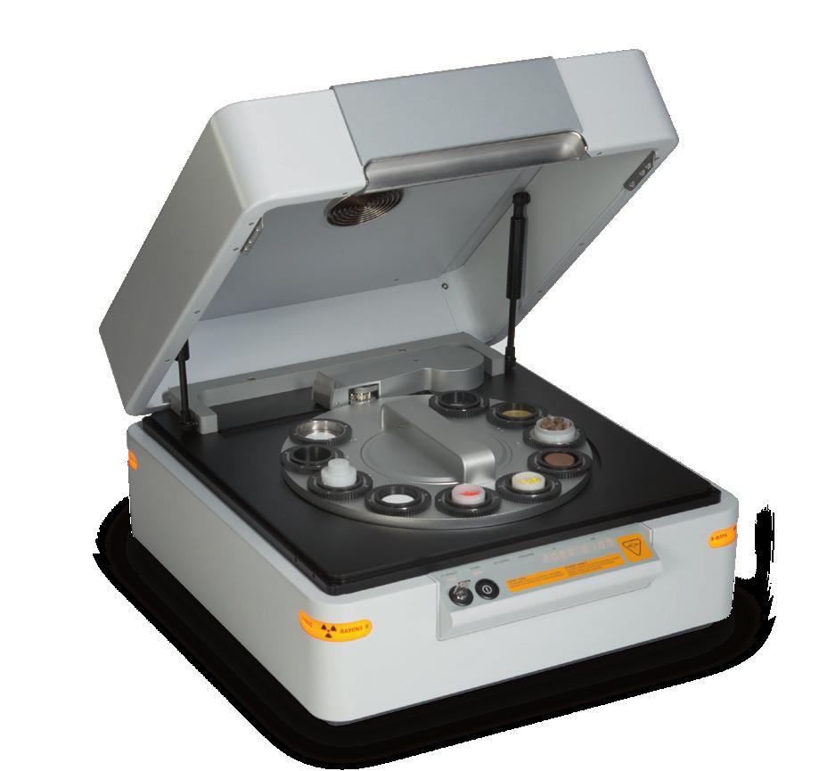6 7 THE POWER OF BENCHTOP XRF SYSTEMS Combining the latest excitation and detection technology and smart design, the analytical performance of Epsilon 4 approaches that of more powerful and