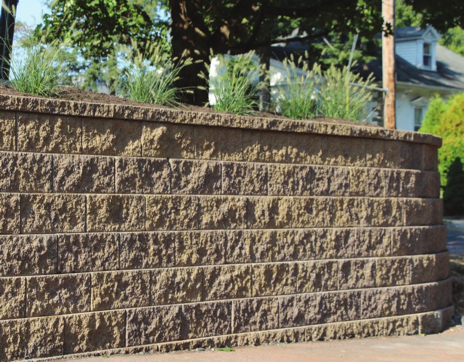 SIGMA RETAINING WALL SIGMA The Cambridge Sigma Wall System is built to the highest standards in height, texture, color and ease of use. The Sigma system was designed from contractor feedback.