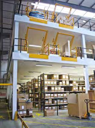 to support automated material handling equipment.