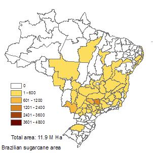Sugarcane Areas without Pipelines BAU RFS +