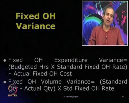 difference is known as fixed overhead cost variance. Now, this cost variance can be broken down into it is causes.