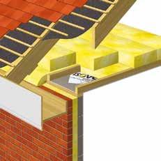 Pitched Roof Joist Level Insulation Between and Over Joists 2 2 Isover insulation between joists Isover insulation cross laid over joists 4 3 3 Recommended: Isover Vario XtraSafe should be installed