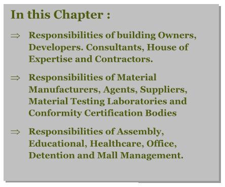 Ch. 18, Responsibilities of Stakeholders Roles Roles and