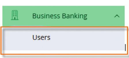 ADDING A USER This allows admin users to create additional online banking users by entering the users contact