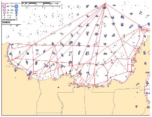 Given these assumptions and observations, the ICOADS data are especially useful in identifying the ship routes that vessels actually take.