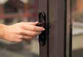 hassle-free operation. Door furniture is available in black, white or silver; with black hinges as standard.