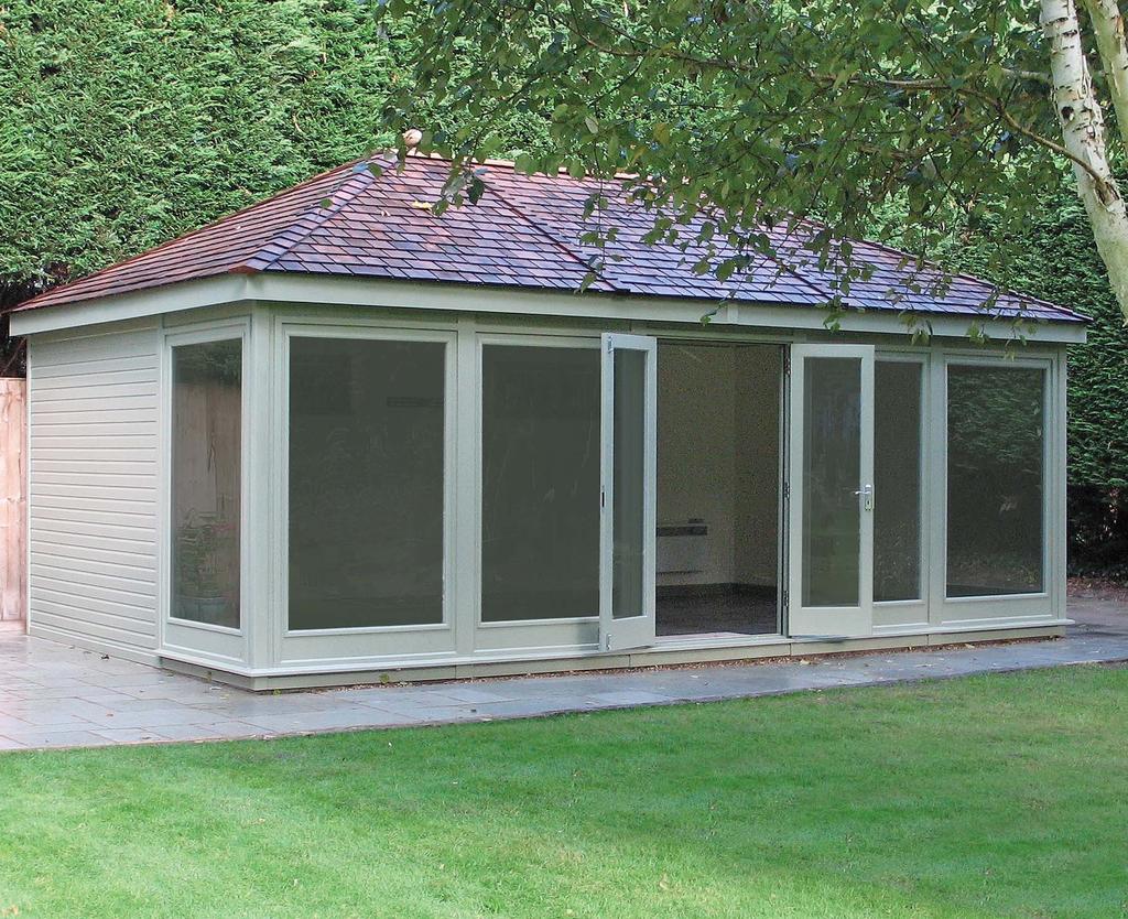 Bespoke Cedar Garden Rooms and O ces Welcome to the Malvern Collection of Garden Rooms and Offi ces. These buildings offer you a wide range of stylish and practical solutions for your garden.