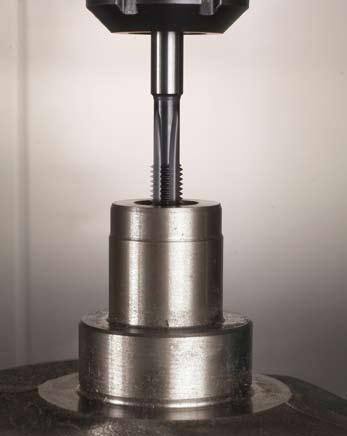 Solid carbide taps: Cast iron crankshaft Workpiece: crankshaft Material: GGG 70 Thread: M16 x 1.