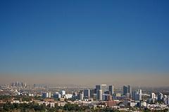 Smog over Los Angeles Although many of the nitrogen oxides are colorless and