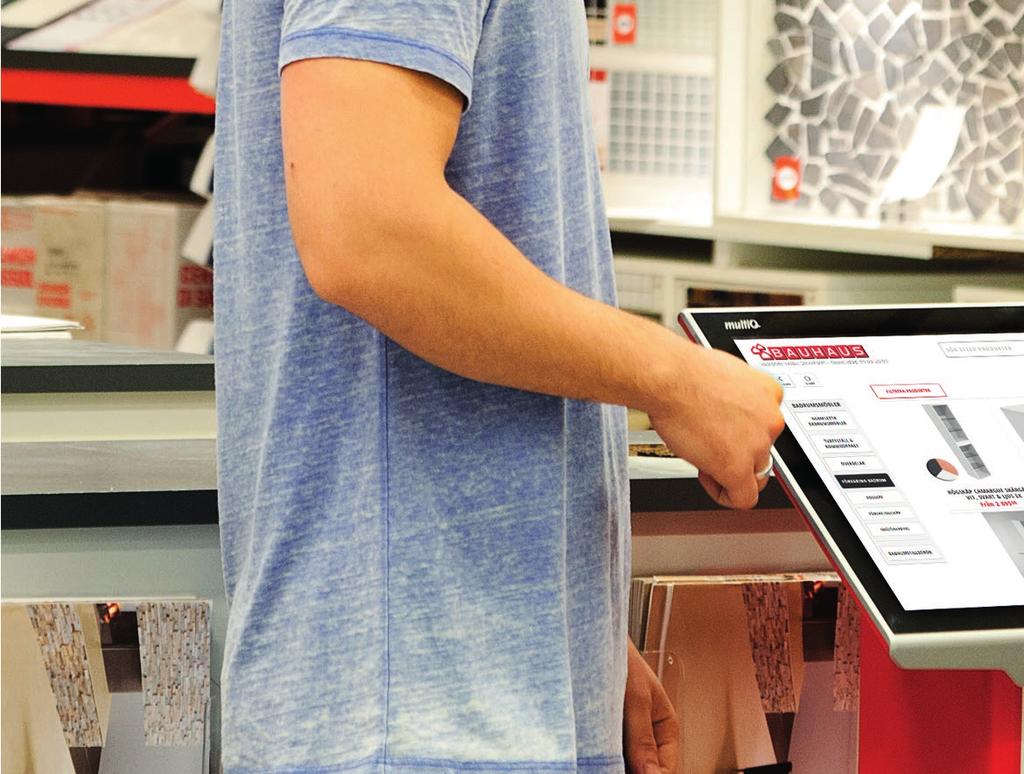 Access to the complete product range Link between online and in-store shopping