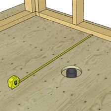 higher than the floor plate 2" x 4", another 2 x 4 must be installed on top of the existing floor plate between each wall stud.