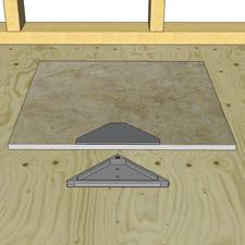 Flip the drain over and apply an additional heavy bead of ABS cement along the entire seam between the end cap and the main drain body.