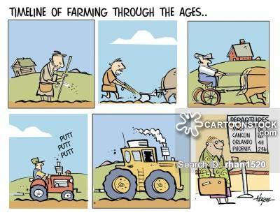 fewer farmers but larger farms increasing control of agriculture by