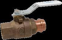 NIBCO Press System Lead-Free * Bronze Ball Valves Silicon Performance Bronze body copper end full port blowout-broof stem stainless trim MSS SP-145 IAPMO IGC-157 NSF/ANSI-61-8 commercial hot 180 F