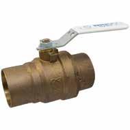 Lead-Free * Bronze Ball Valves Silicon Performance Bronze alloy two-piece body conventional port blowout-proof stem stainless trim vented ball MSS SP-110 IAPMO IGC-157 NSF/ANSI-61-8 commercial hot