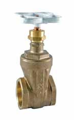 Lead-Free * Bronze Gate Valves Silicon Performance Bronze alloy screw-in bonnet non-rising stem conforms to MSS SP-139 solid wedge NSF/ANSI-61-8 commercial hot 180 F (includes annex F and G) and