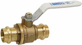 Sub-Head NIBCO Press System Lead-Free * Brass Ball Valves two-piece body PTFE seats full port blowout-proof stem MSS SP-145 IAPMO IGC-157 conform to ASME B16.