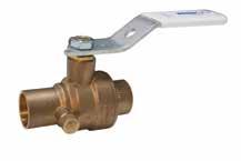 Lead-Free * Bronze Ball Valves Silicon Performance Bronze alloy two-piece body full port blowout-proof stem MSS SP-110 NSF/ANSI-61-8 commercial hot 180 F (includes annex F and G) and NSF/ANSI-372
