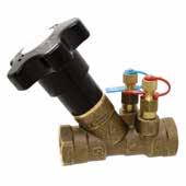 Lead-Free * Manual Balancing Valves fixed orifice globe style dezincification resistant hidden locking memory stop fitted with 2 test points for differential pressure measurement 1440 of throttling