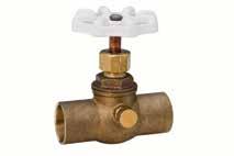 Lead-Free * Bronze Stop & Drain Valves Silicon Performance Bronze alloy NSF/ANSI 61-8 (includes annex F and G) and NSF/ANSI 372 Pressure rating: 125 PSI non-shock cold working pressure Maximum