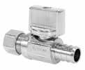 Sub-Head Lead-Free * PRO-Stop Quarter-Turn Supply Stops Pressure Rating: 125 PSI Non-Shock Cold Working Pressure NSF/ANSI 14, 61 & 372 ASME A112.18.1/CSA B125.