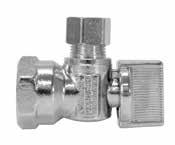 Sub-Head Lead-Free * PRO-Stop Quarter-Turn Supply Stops Pressure Rating: 125 PSI Non-Shock Cold Working Pressure NSF/ANSI 14, 61 & 372 ASME A112.18.1/CSA B125.
