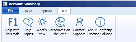 Use the new icons to assist you in finding the help you need.