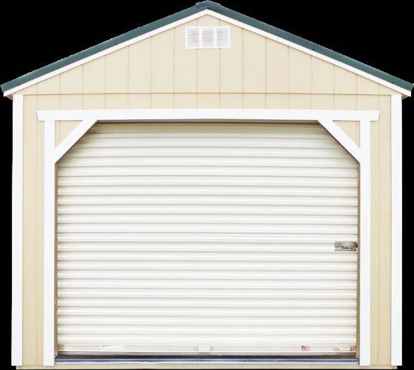 SH WITH T1-11 PRESSURE Building must include a garage door and house-style door to qualify for package price.