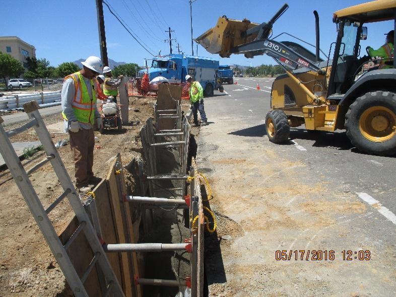 UTILITY COORDINATION PG&E - Work to be completed on N-Side of Highway 4 by October 2016
