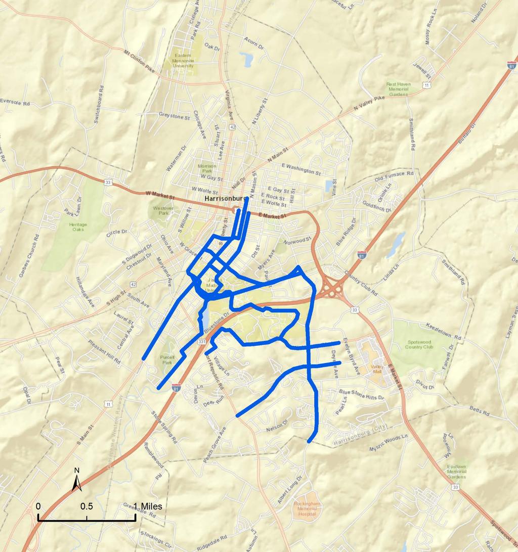 Project Reference Number: StauC2 Short Project Description: Develop bicycle lanes and shared use paths on primary corridors connecting on and off campus destinations, as detailed in the