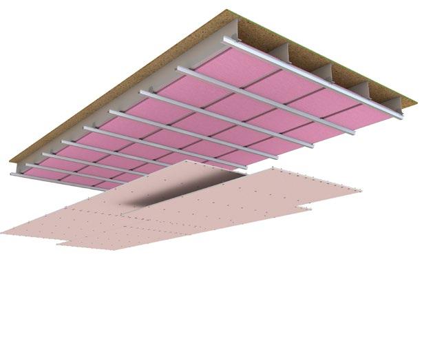 NOISE CONTROL SYSTEMS INTERTENANCY Floor/ceiling steel joists Specification number Performance Specifications GBSJA 60 STC 56 Lining 1 x 16mm and 1 x 13mm GIB Fyreline Rw 55 LB/NLB Load bearing FRR
