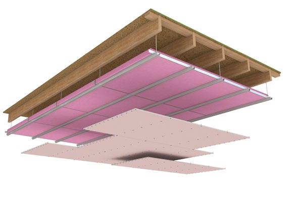 NOISE CONTROL SYSTEMS INTERTENANCY Floor/ceiling suspended grid Specification number Performance Specifications GBSCA 60a STC 56 Lining 1 x 13mm and 1 x 16mm GIB Fyreline Rw 56 LB/NLB Load bearing