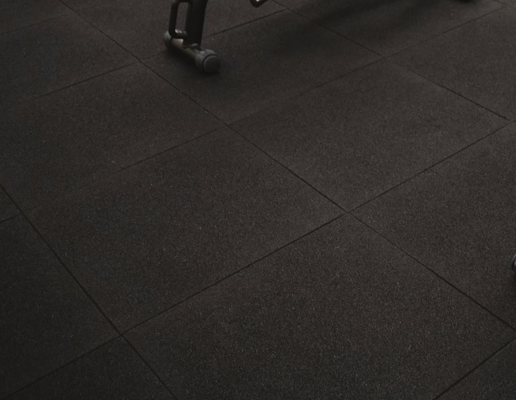 All-in-one fitness flooring PRODUCT FEATURES GenieMat FIT is an all-in-one fitness floor made from recycled rubber, engineered to reduce structure-borne sound and vibration transmission in concrete,