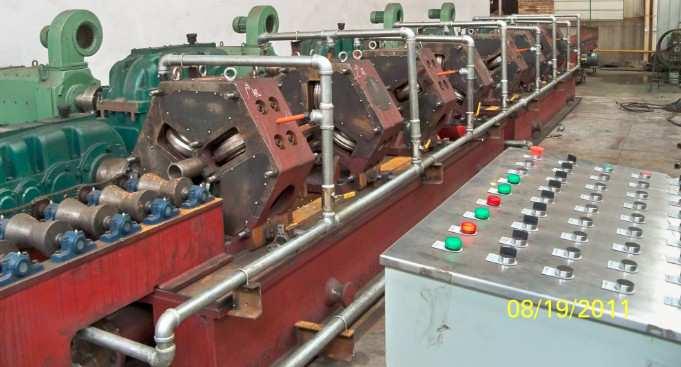 CONTINUOUS ROLLING FEATURES OF TITANIUM ALLOY BARS The compact bar hot continuous rolling production line (Fig.
